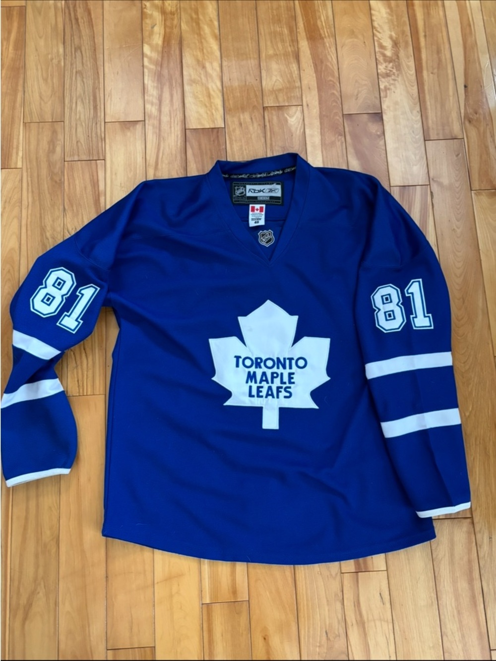 CCM Kids Toronto Maple Leafs Royal Blue Hockey Jersey #81